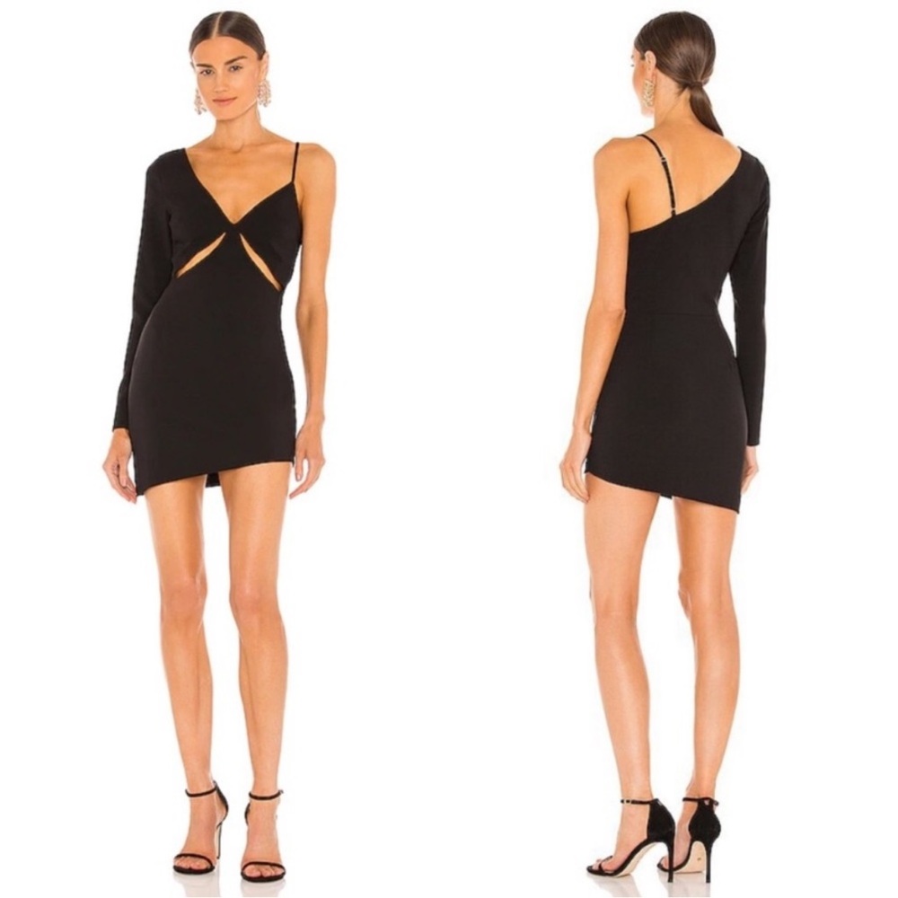 NBD × Revolve Tobias Black Mini Dress Small